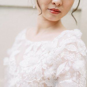 handmade lace wedding top